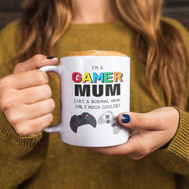 Funny 'Gamer Mum' Cooles Geschenk Kaffeetasse (Von Creator hochgeladen)