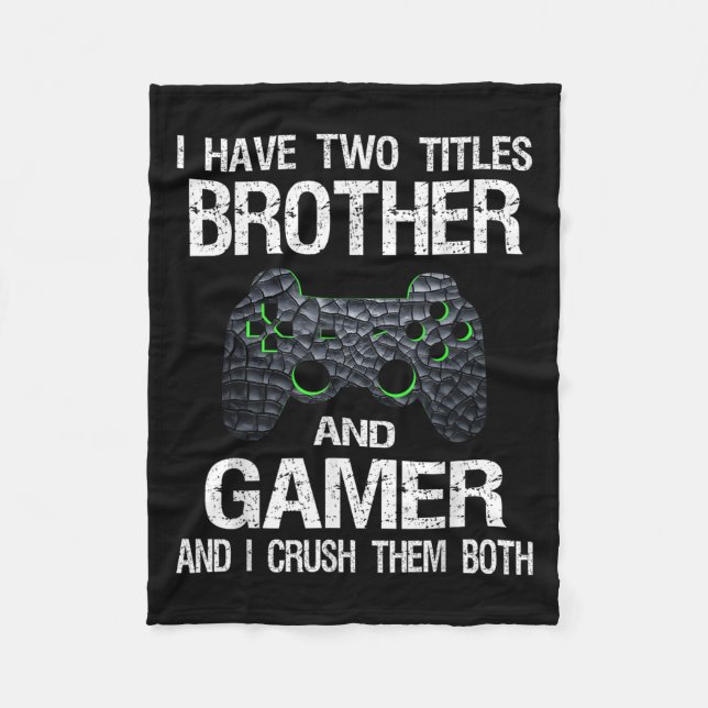 Funny Gamer Quote Video Games Gaming Boys Brother Fleecedecke (Vorderseite)