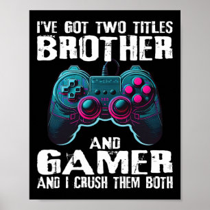Funny Gamer Redewendungen für Jungs Kinder Videosp Poster