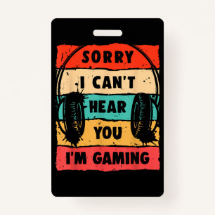 Funny Gamer Shirt für Teens Boys Men Video Gaming Ausweis