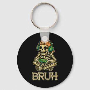 Funny Gamer Skeleton Gamer Teen Boys Video Gaming Schlüsselanhänger