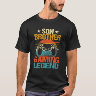 Funny Gamer Son Brother Gaming Legend Geschenke Bo T-Shirt
