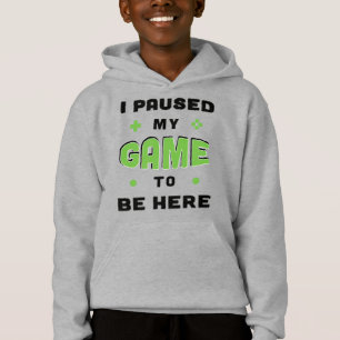 Funny Gamer Sprichwort Ich hielt mein Spiel an, um Hoodie