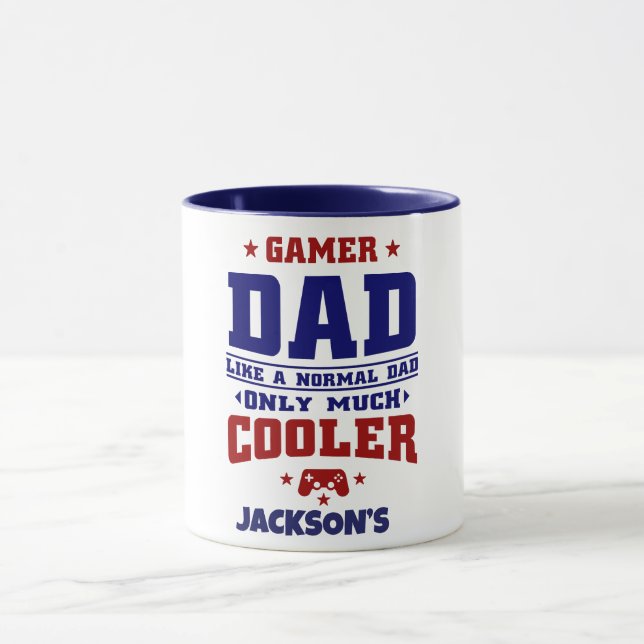 Funny Gamer Vater Tasse (Zentrum)