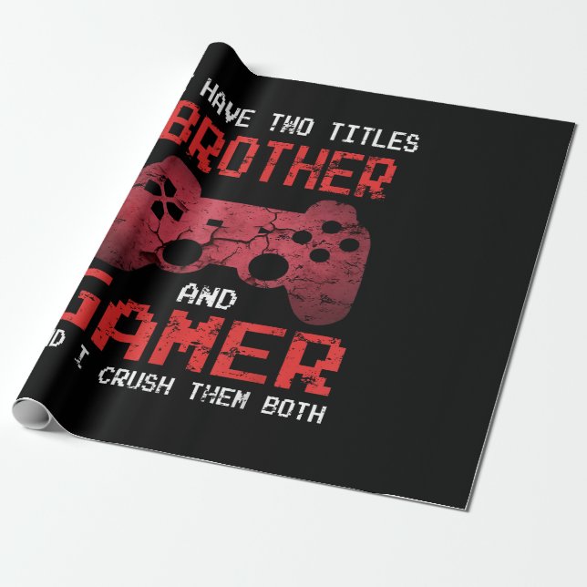 Funny Gamer Vintage Videospiele für Boys Brother Geschenkpapier (Ungerollt)