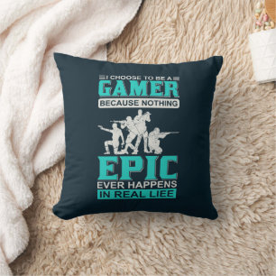 Funny Gamer Wortart Kissen