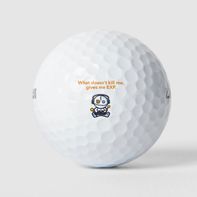 Funny Gamer Zitat Golfball (Vorderseite)