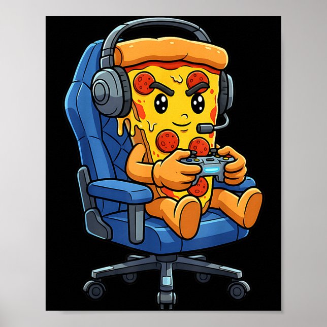 Funny Gamer Zza Gaming Video Game Enthusiast Boys  Poster (Vorne)