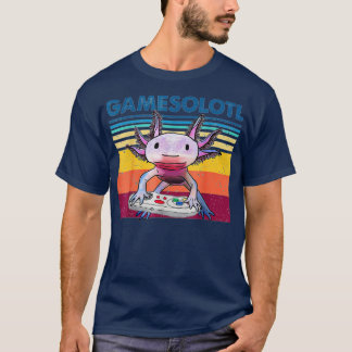 Funny Gamesolotl Axolotl Fish Players Videospiel T-Shirt