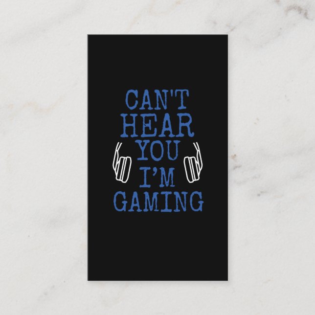 Funny Gaming-abhängige Gamer Kid Headset Spaß Visitenkarte (Vorderseite)