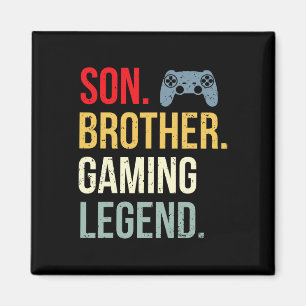 Funny Gaming Boys Girls Men Gamer Brother Video Ga Magnet