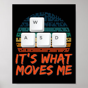 Funny Gaming Boys Girls Men Pc Gamer Videospiel Poster