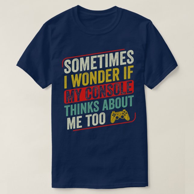 Funny Gaming Console Video Games T-Shirt (Design vorne)