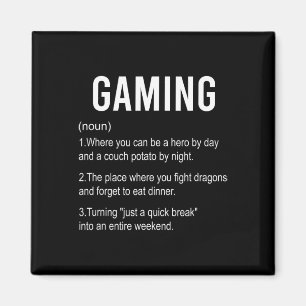 Funny Gaming Definition2 Magnet