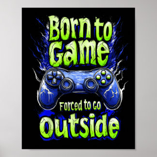 Funny Gaming Grafik T-Shirt für Kinderspielzeugvid Poster