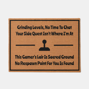 Funny Gaming Introvertierte Spaß Minimalistisch ru Fußmatte