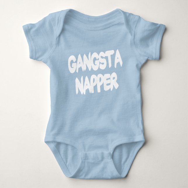 Funny Gangsta Napper Baby Shirt (Vorderseite)
