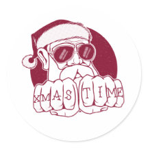 Funny Gangsta Weihnachtszeit Knuckle Tattoo
