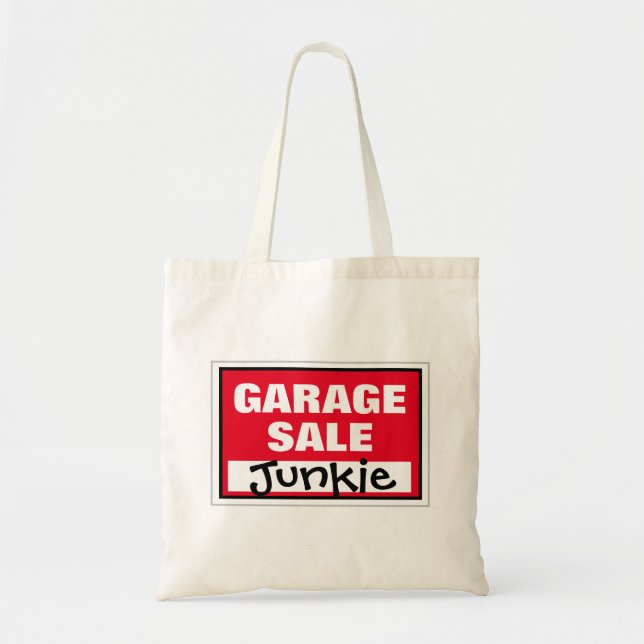 Funny Garage Sale Junkie Tragetasche (Vorne)