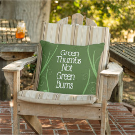 Funny Gardeners Green Thumbs nicht grüne Summen Kissen