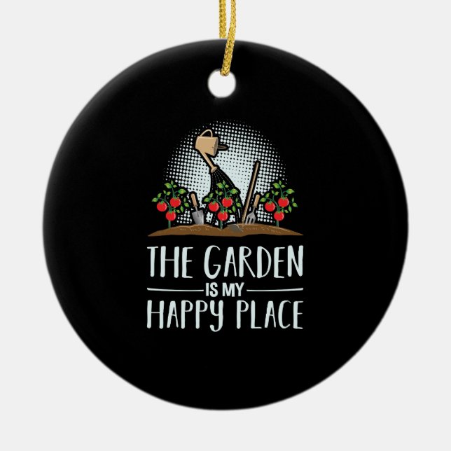 Funny Gardens Keramik Ornament (Vorne)