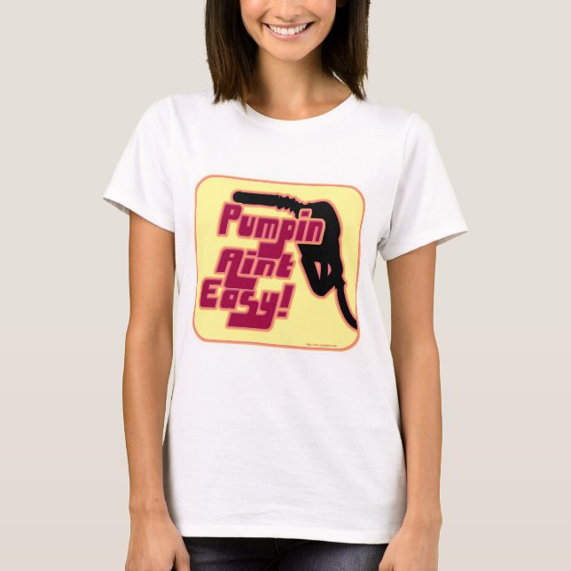 Funny Gas Pump Schmerz Slogan Design T-Shirt (Vorderseite)