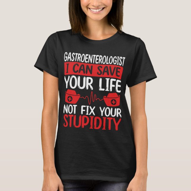 Funny Gastroenterologin GI Doctor Accessoires T-Shirt (Vorderseite)