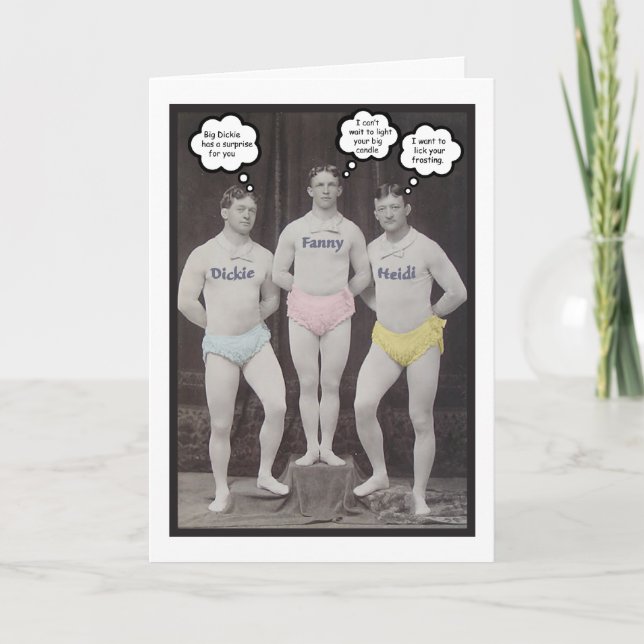 Funny Gay Birthday Karte (Vorderseite)
