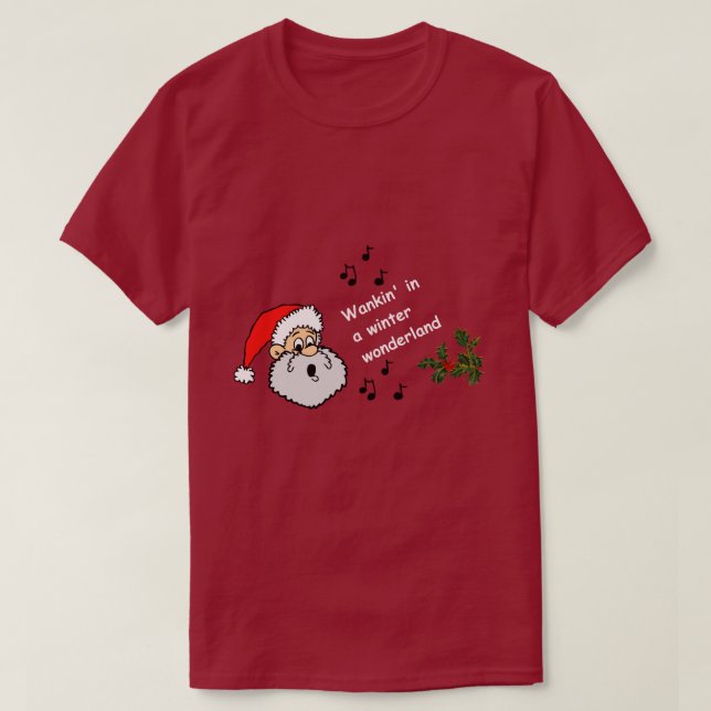 Funny Gay Christmas Wankin Winter Wonderland LGBTQ T-Shirt (Design vorne)