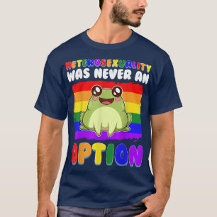 Funny Gay Frog LGBT Flag Regenbogen Prig Kawaii T-Shirt