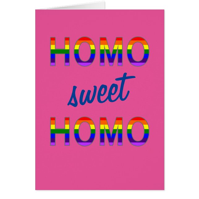Funny Gay Homo Sweet Homo (Vorne)