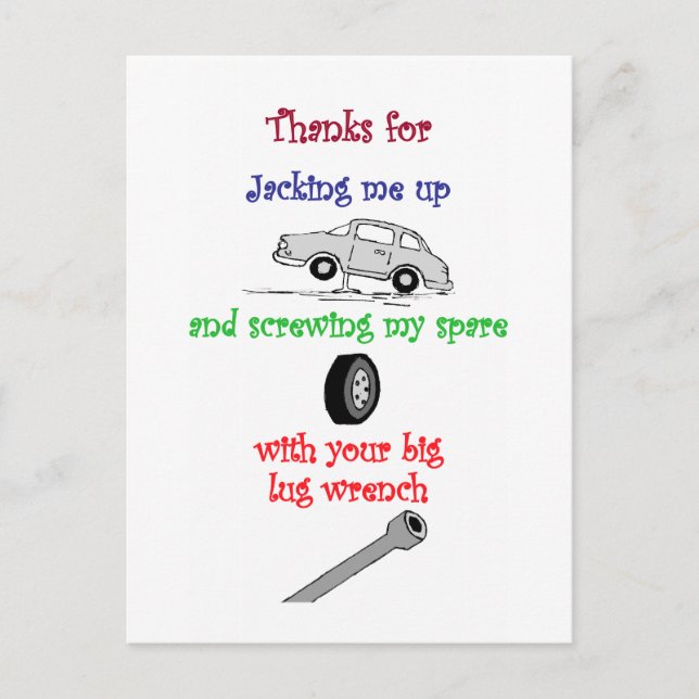 Funny Gay Postkarte (Vorderseite)