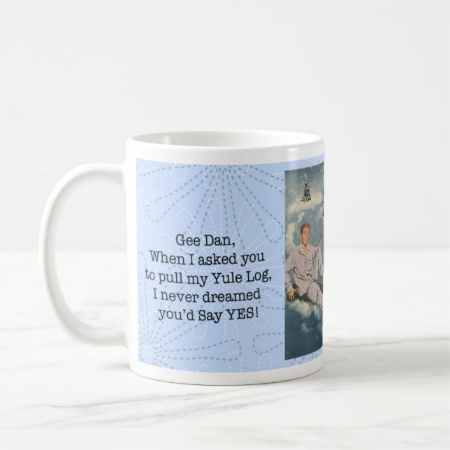 Funny Gay Weihnachten Log Tasse (Links)