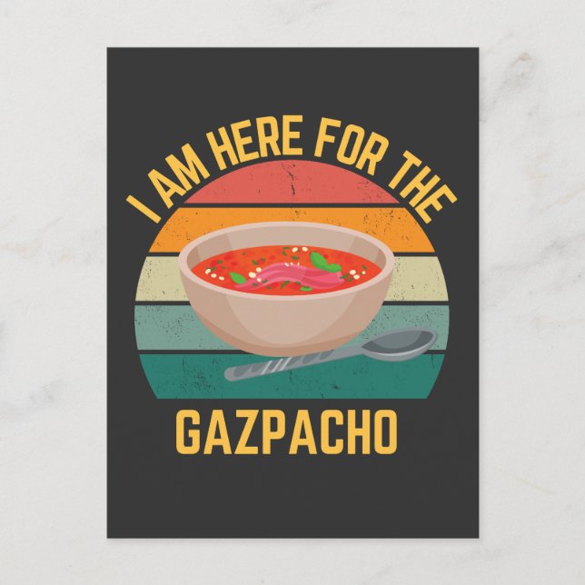 Funny Gazpacho Postkarte (Vorderseite)