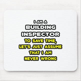 Funny Gebäude Inspector T - Shirt und Geschenke Mousepad