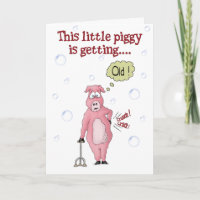 Funny Geburtstagskarten: Dieses kleine Ferkel
