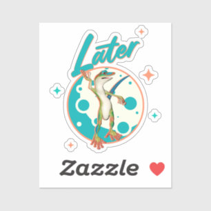 Funny Gecko Spater Aufkleber