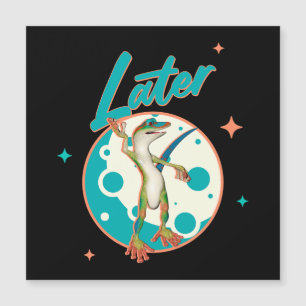 Funny Gecko Spater Magnetkarte