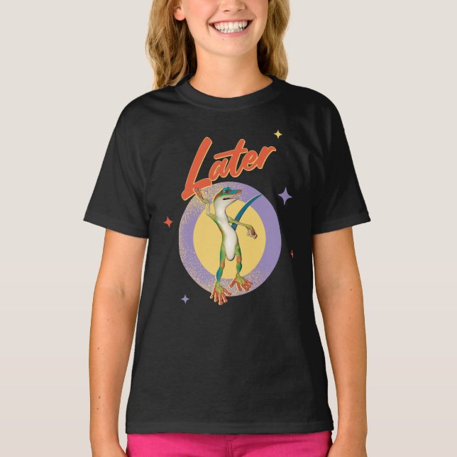 Funny Gecko Spater T-Shirt (Vorderseite)