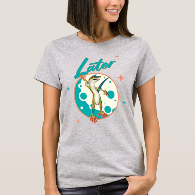 Funny Gecko Spater T-Shirt (Vorderseite)