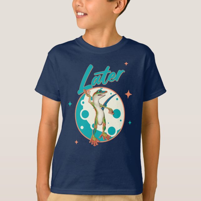 Funny Gecko Spater T-Shirt (Vorderseite)