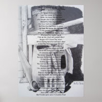 Funny Gedicht Stillleben Garten Werkzeuge Kunst