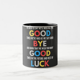 Funny geht weg Farewell Zweifarbige Tasse