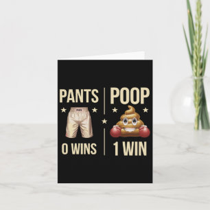 Funny Gekackt Toilette Spaß Kacke Boxing Meme Pant Karte