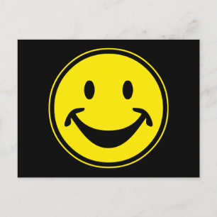 Funny gelb + dein Backg. Ideen Postkarte