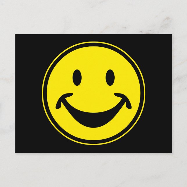 Funny gelb + dein Backg. Ideen Postkarte (Vorderseite)