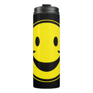 Funny gelb + dein Backg. Ideen Thermosbecher
