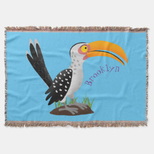 Funny Gelb Tannenvogel Safari Cartoon Decke