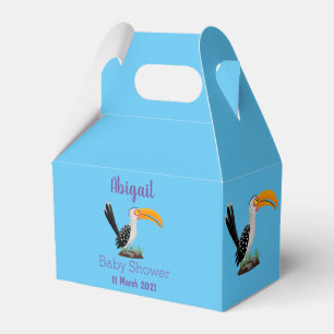 Funny Gelb Tannenvogel Safari Cartoon Geschenkschachtel