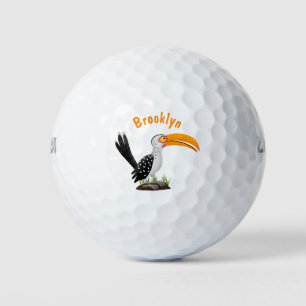 Funny Gelb Tannenvogel Safari Cartoon Golfball